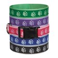 Casual Canine 14-20 in. Two Tone Pawprint Dog CollarPink ZA8871 14 75